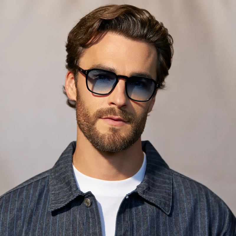 Francis | Polarized - Black / Blue Gradient Tinted Lens