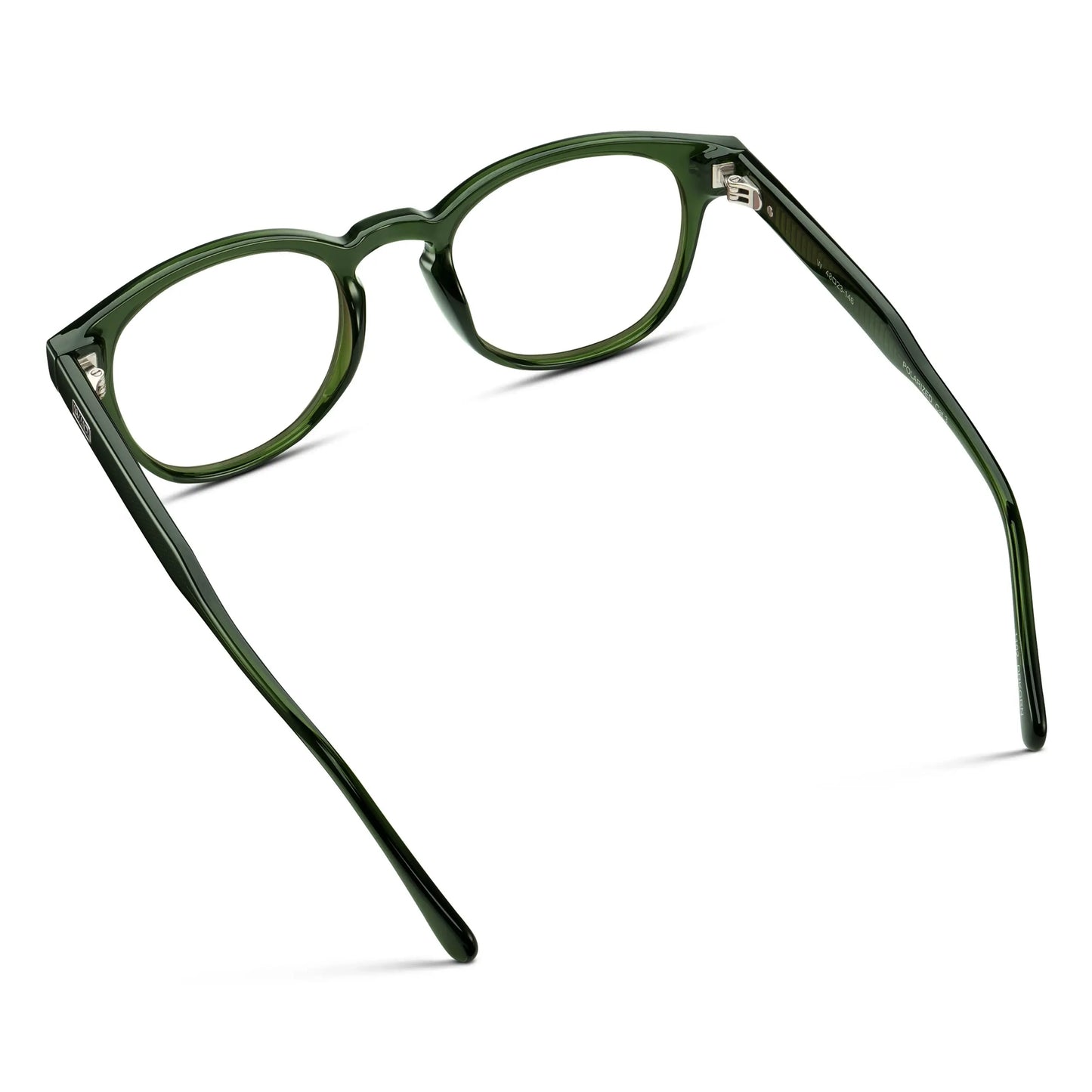Jade Green || Men's Retro-Inspired Round Prescription Eyeglasses with Jade Green Acetate Frame and Clear Prescription Lenses