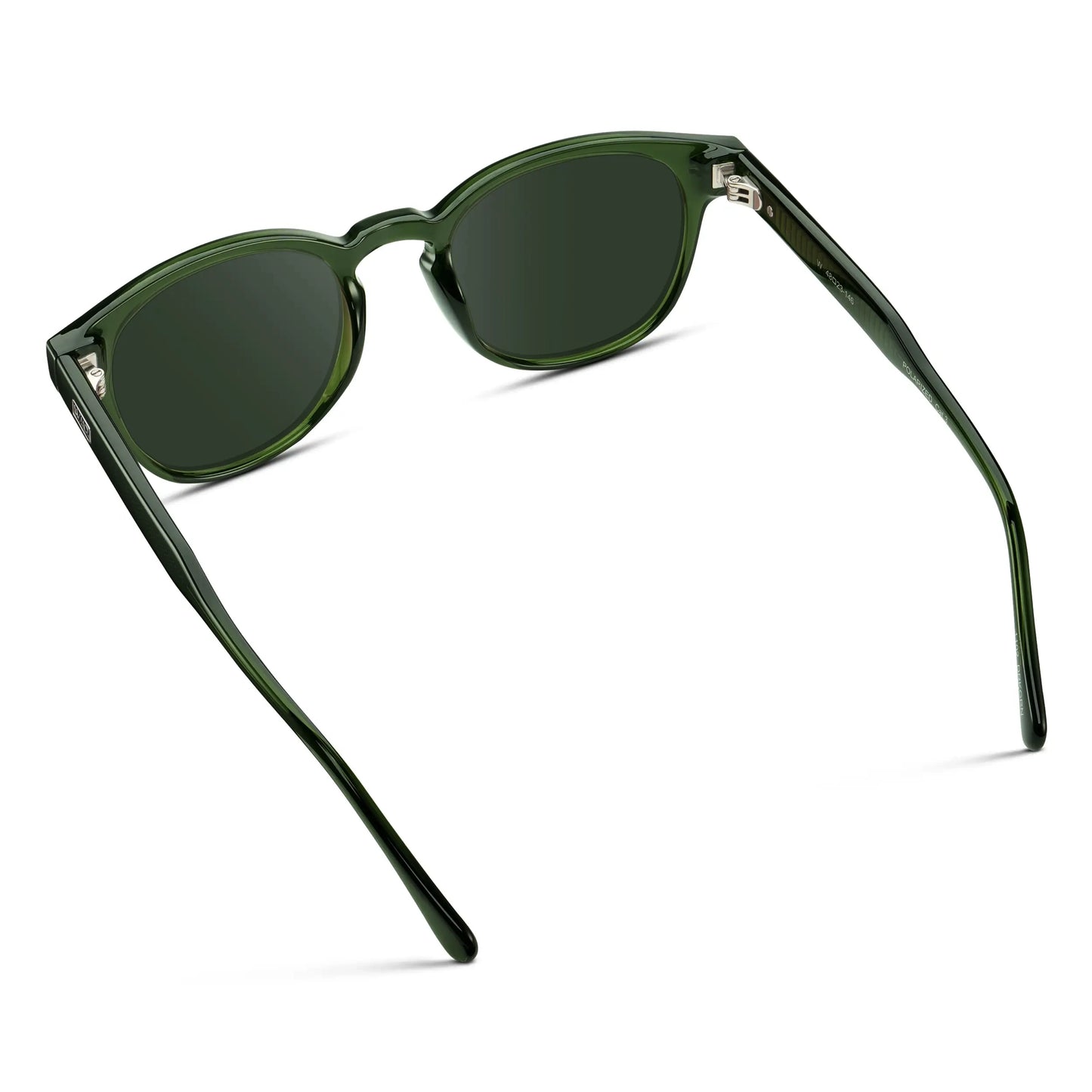 Jade Green / G15 Lens || Men's Retro-Inspired Round Prescription Sunglasses with Jade Green Acetate Frame and Prescription Green Lenses