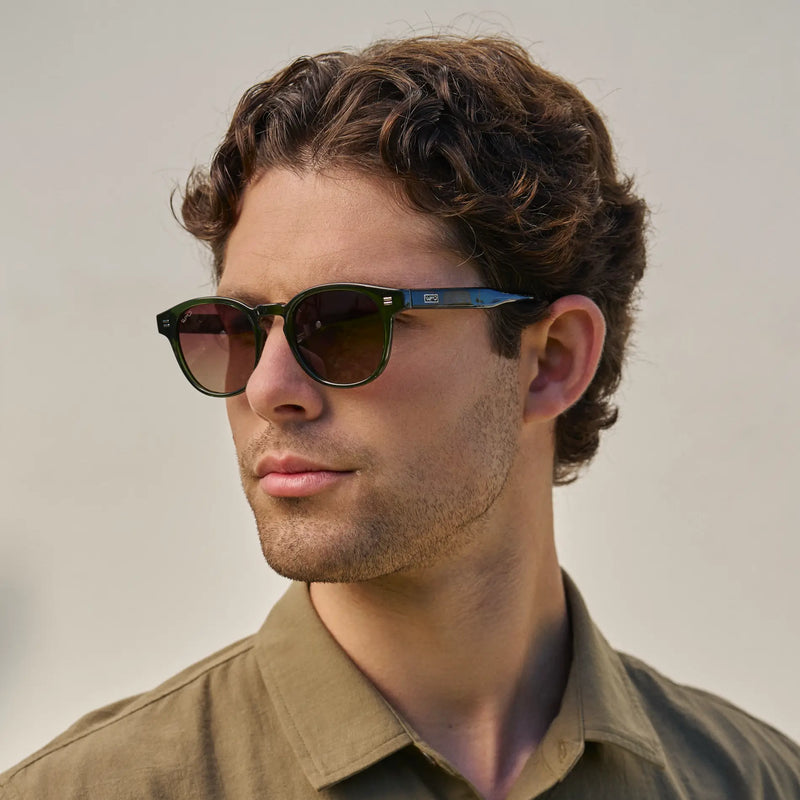 Felix - Jade Green / Brown Gold Gradient Lens