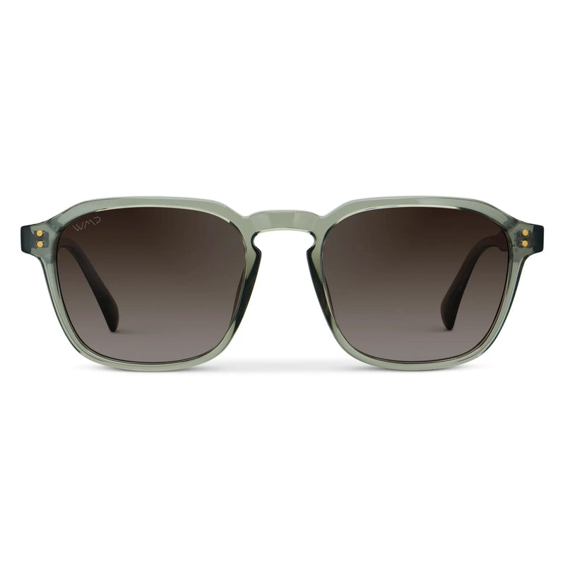 Francis | Polarized - Sage Green / Brown Gradient Lens