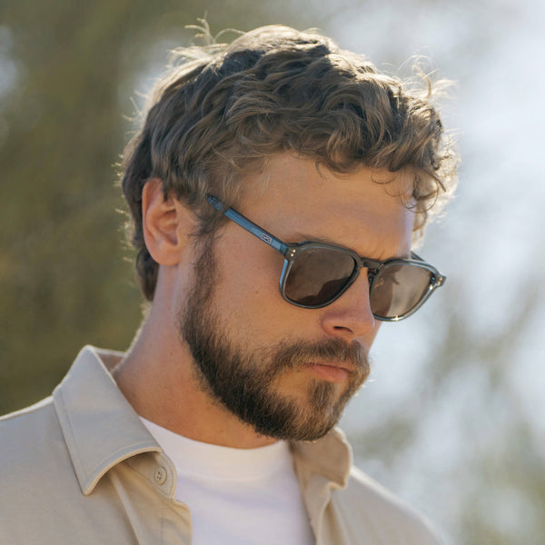 Francis | Polarized - Crystal Stone Blue / Brown Lens