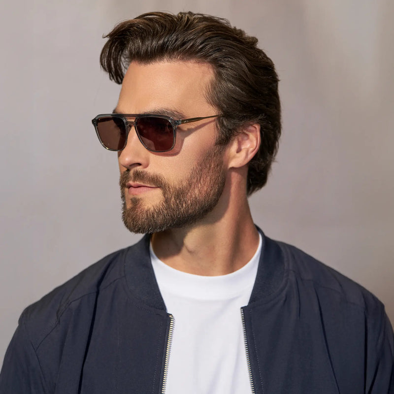 Gage | Polarized - Stone Blue / Brown Lens