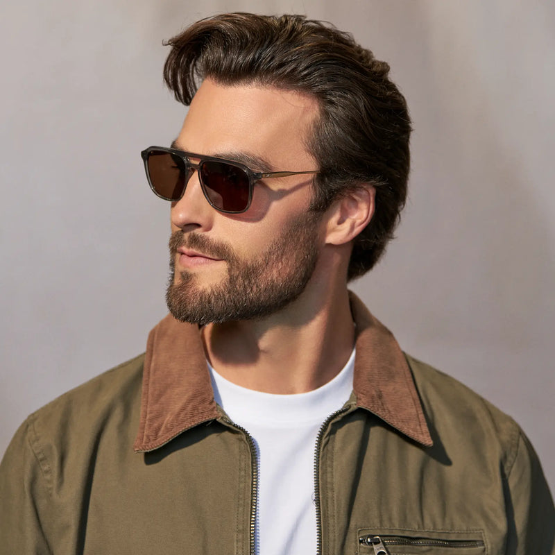 Gage | Polarized - Smoke Grey / Dark Brown Lens