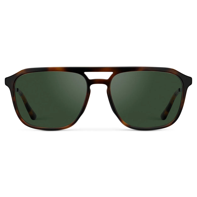 Gage | Polarized - Brown Tortoise / Smoke Green Lens