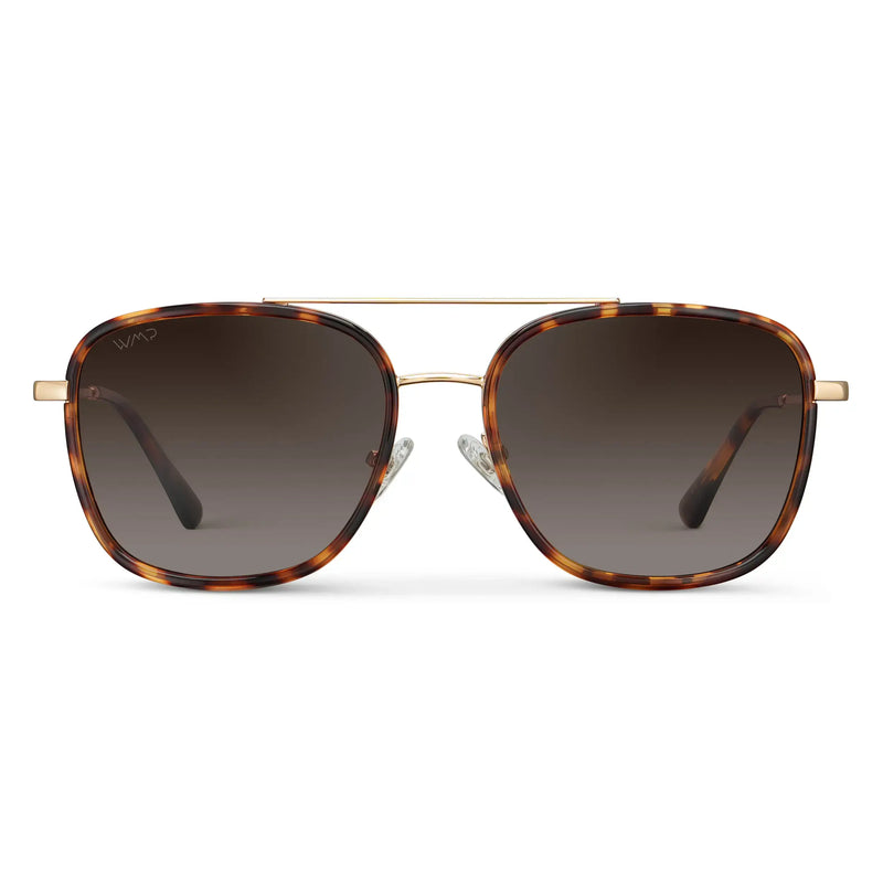Gia | Polarized - Ruby Tortoise / Brown Gradient Lens