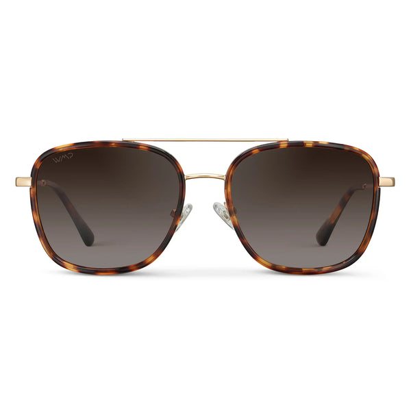 Gia | Polarized - Ruby Tortoise / Brown Gradient Lens