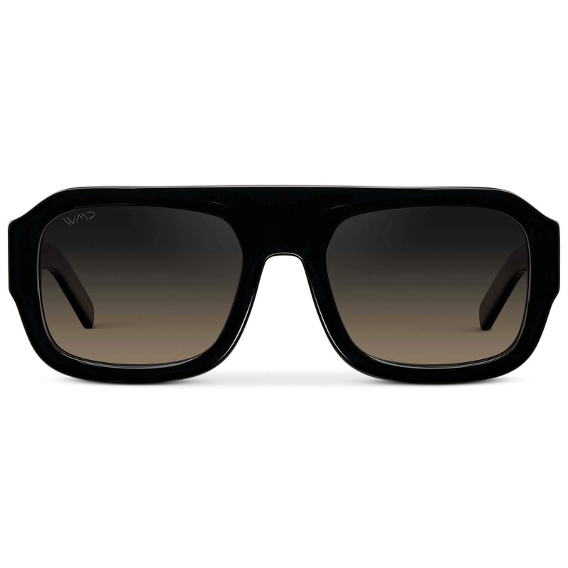Harlee | Polarized - Black / Grey Brown Gradient Lens