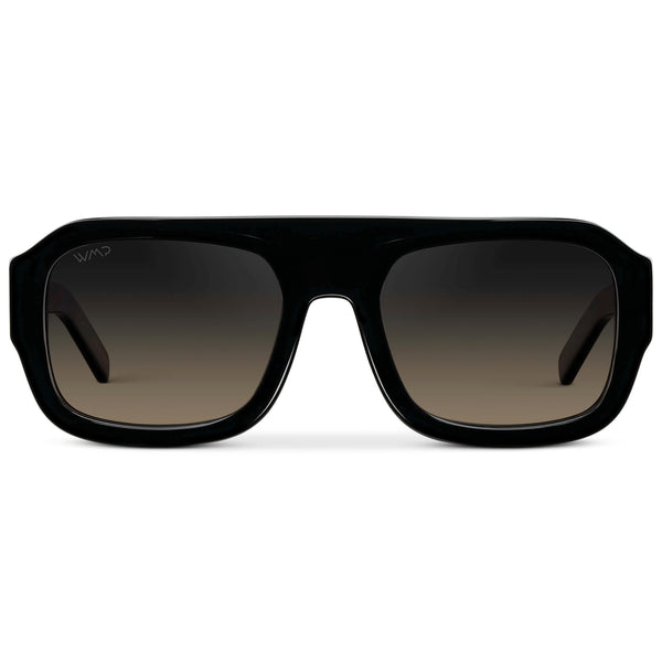 Harlee | Polarized - Black / Grey Brown Gradient Lens