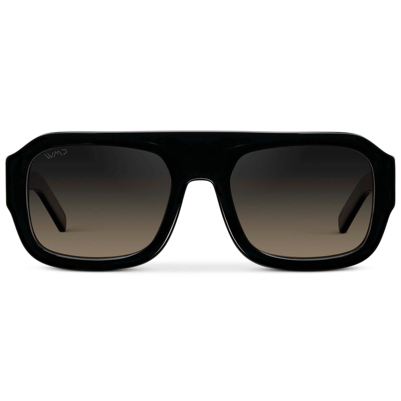 Harlee | Polarized - Black / Grey Brown Gradient Lens