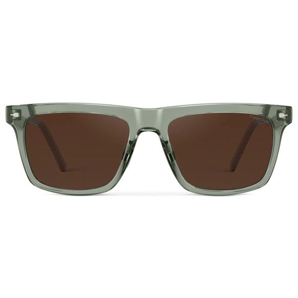 Hart | Polarized - Sage Green / Dark Brown Lens