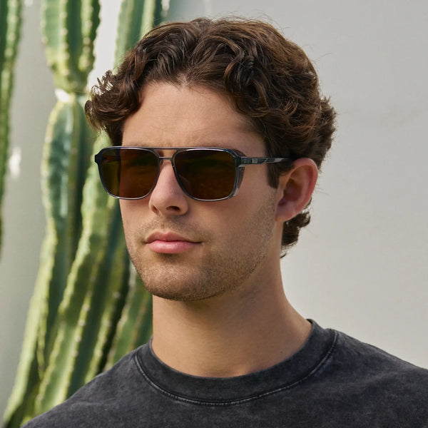 Harvey | Polarized - Stone Blue / Brown Lens