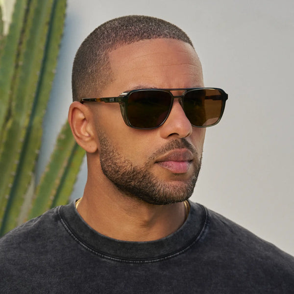 Harvey | Polarized - Tortoise Sage / Dark Brown Lens