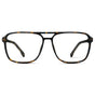 Obsidian Gold Tortoise || Obsidian Gold Tortoise Square Aviator Prescription Glasses with Clear Lenses on a white background