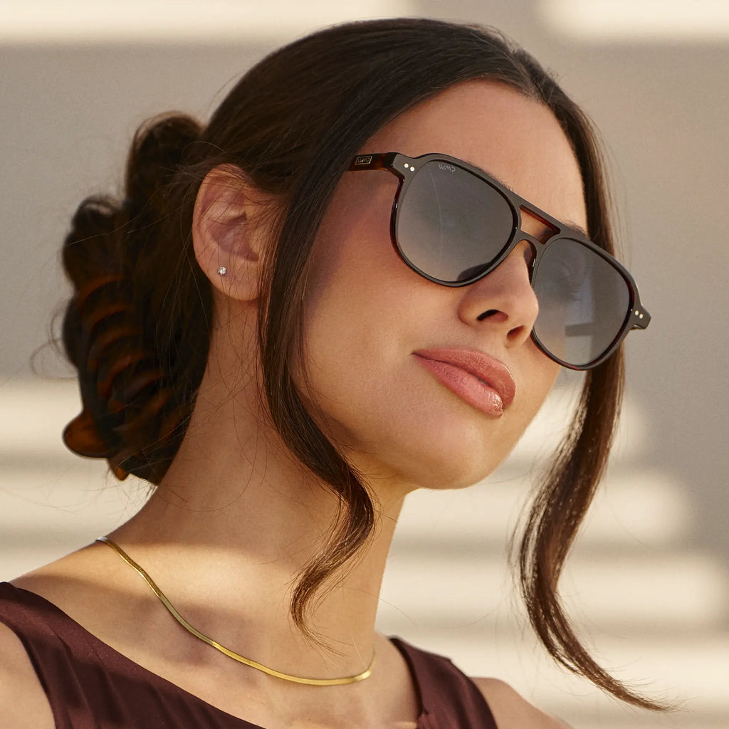 Hayden | Double Bridge Square Aviators – WMP Eyewear