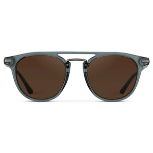 Hayes | Polarized - Stone Blue / Dark Brown Lens