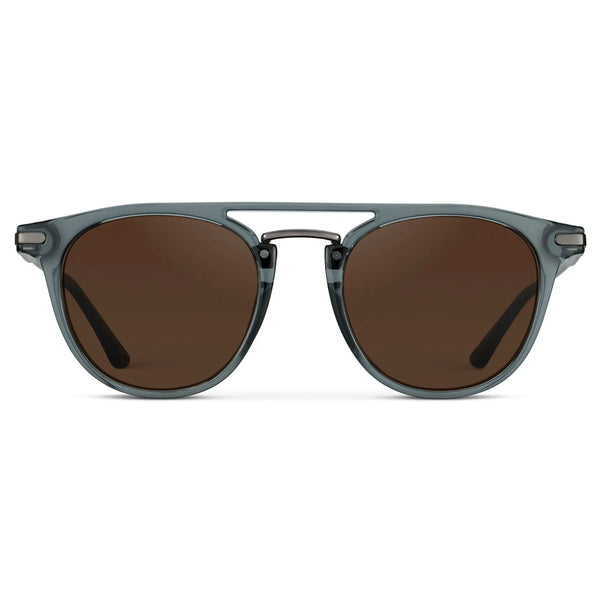 Hayes | Polarized - Stone Blue / Dark Brown Lens