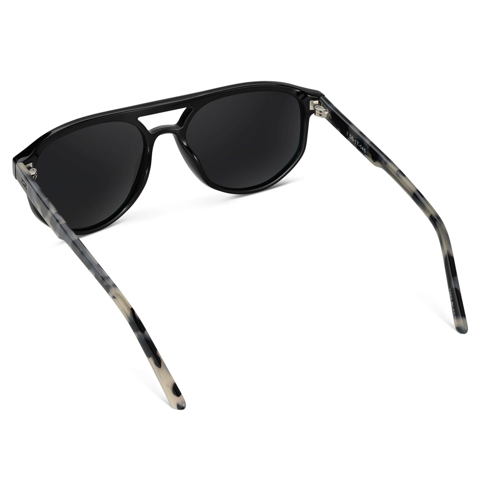 Black Beige Tortoise / Black Lens