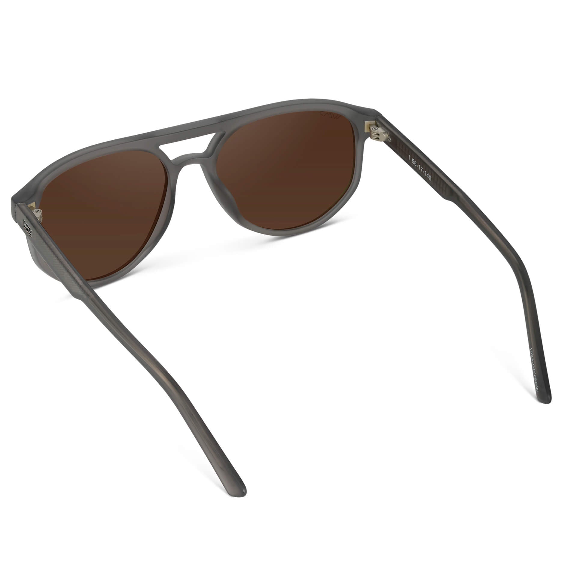 Frosted Graphite / Brown Lens