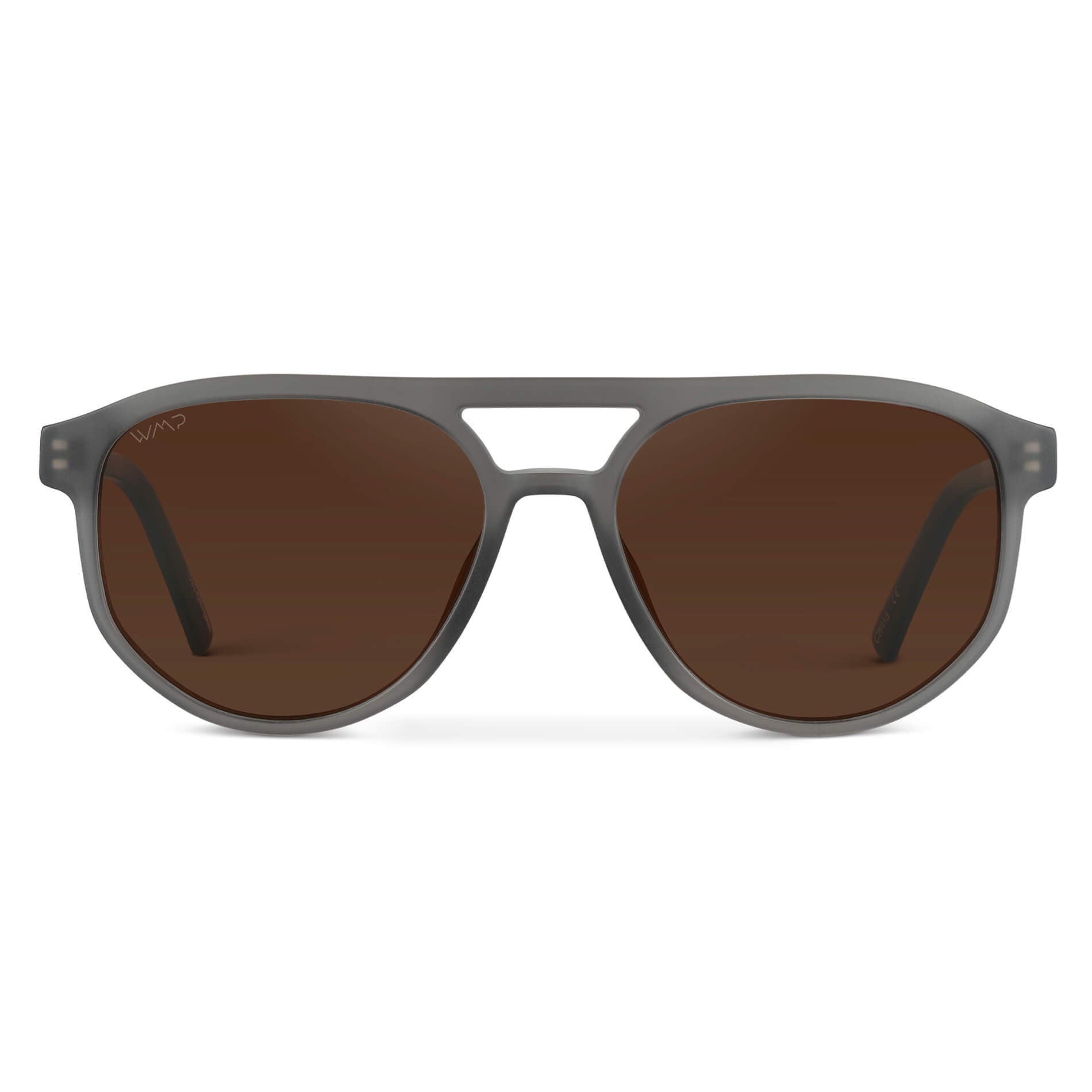 Frosted Graphite / Brown Lens