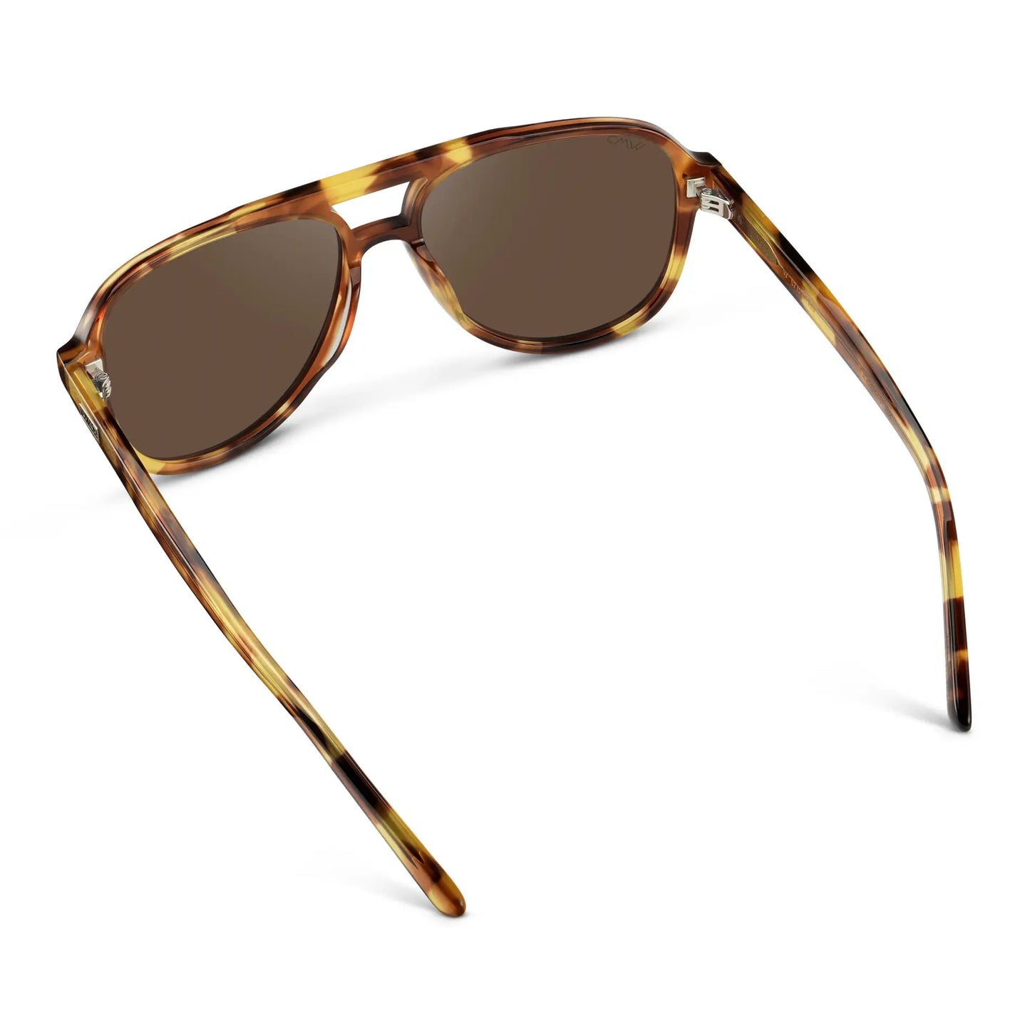 Honeycomb Tortoise / Brown Lens || Women's Honeycomb Tortoise Aviator Frame Sunglasses with Brown Polarized Lenses