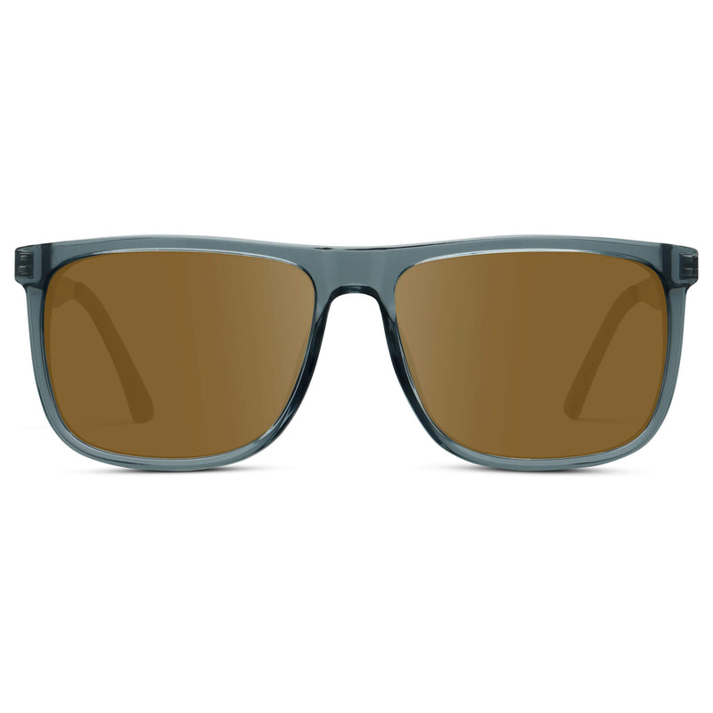 Jacob | Prescription Sunglasses - Stone Blue / Amber