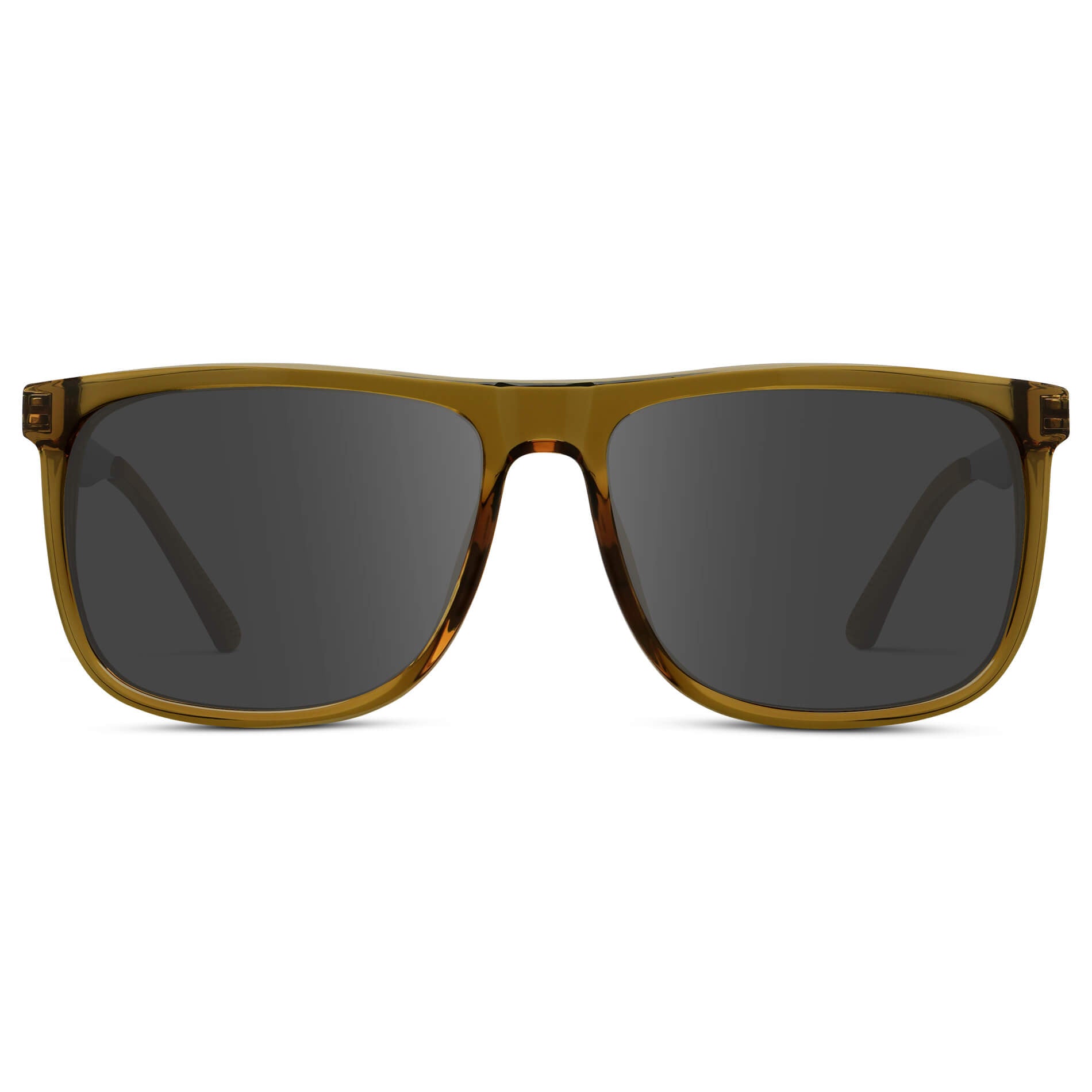 Crystal Verde / Grey || Men's Prescription Sunglasses with Crystal Verde Acetate and Stainless Steel Frame and Grey Prescription Lens