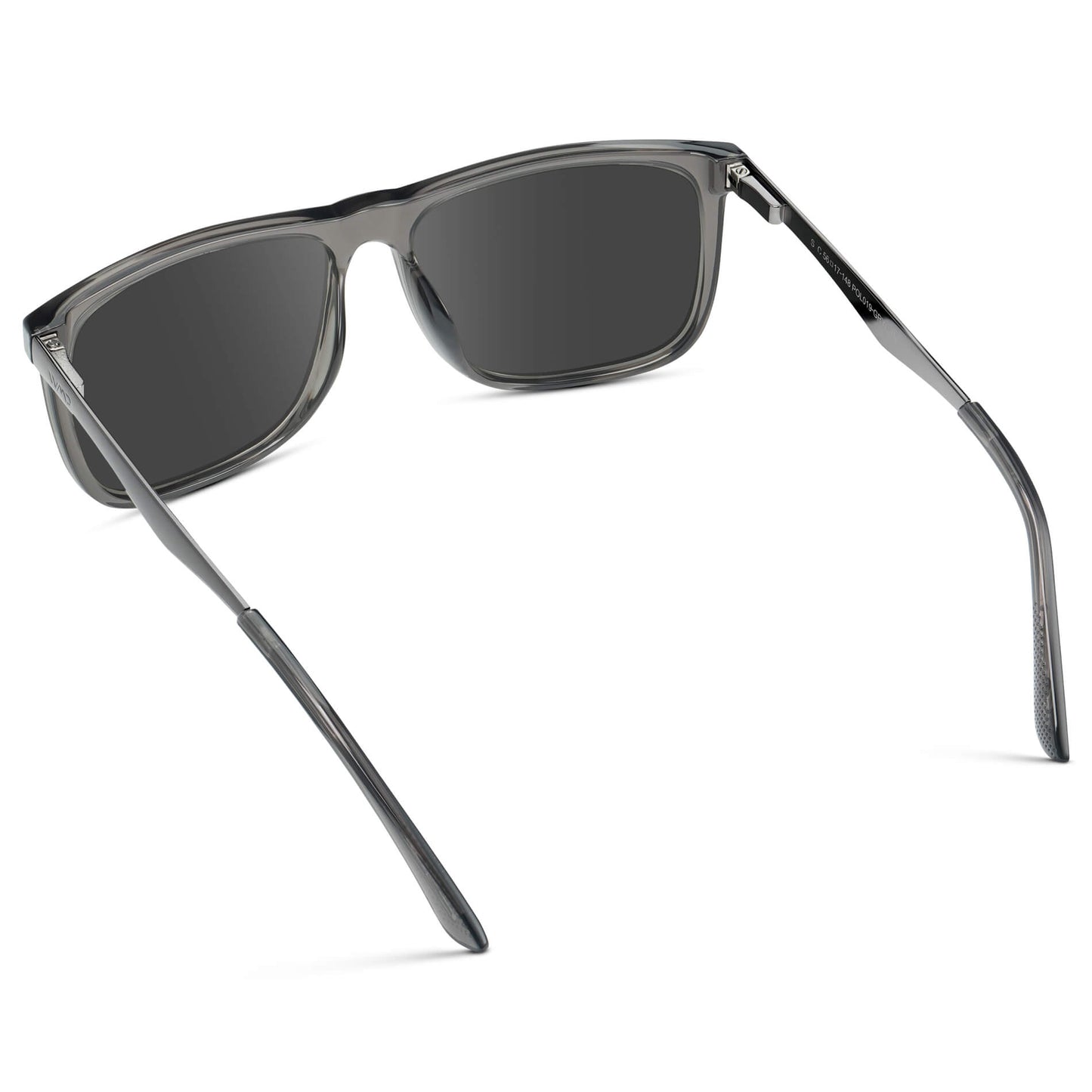 Steel Grey / Grey || Men's Prescription Sunglasses with Steel Grey Acetate and Stainless Steel Frame and Grey Prescription Lens