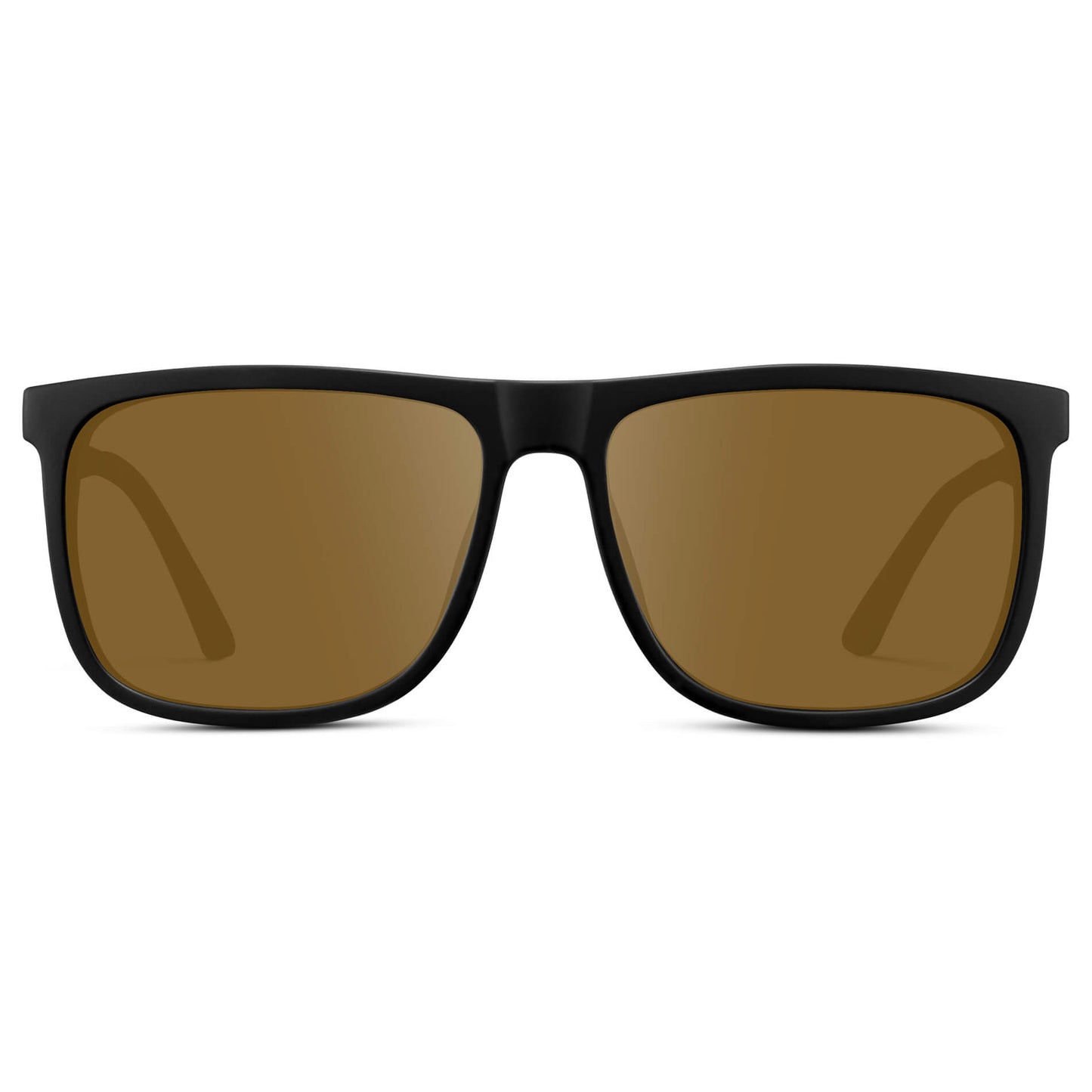 Jade Black / Amber || Men's Prescription Sunglasses with Jade Black Polycarbonate and Stainless Steel Frame and Amber Prescription Lens