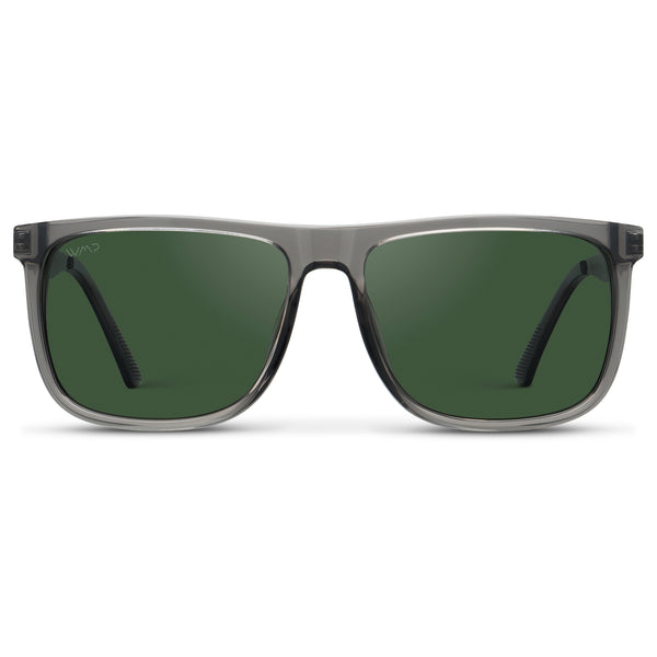 Jacob | Polarized - Steel Grey / Smoke Green Lens