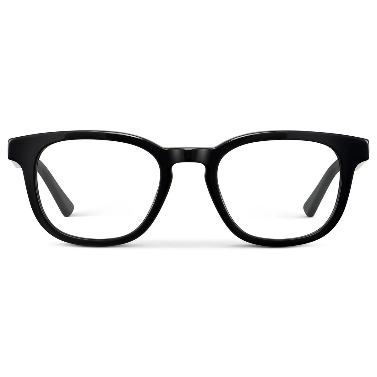 Black || Men's Square Blue Light blocking glasses with Black Acetate frame 