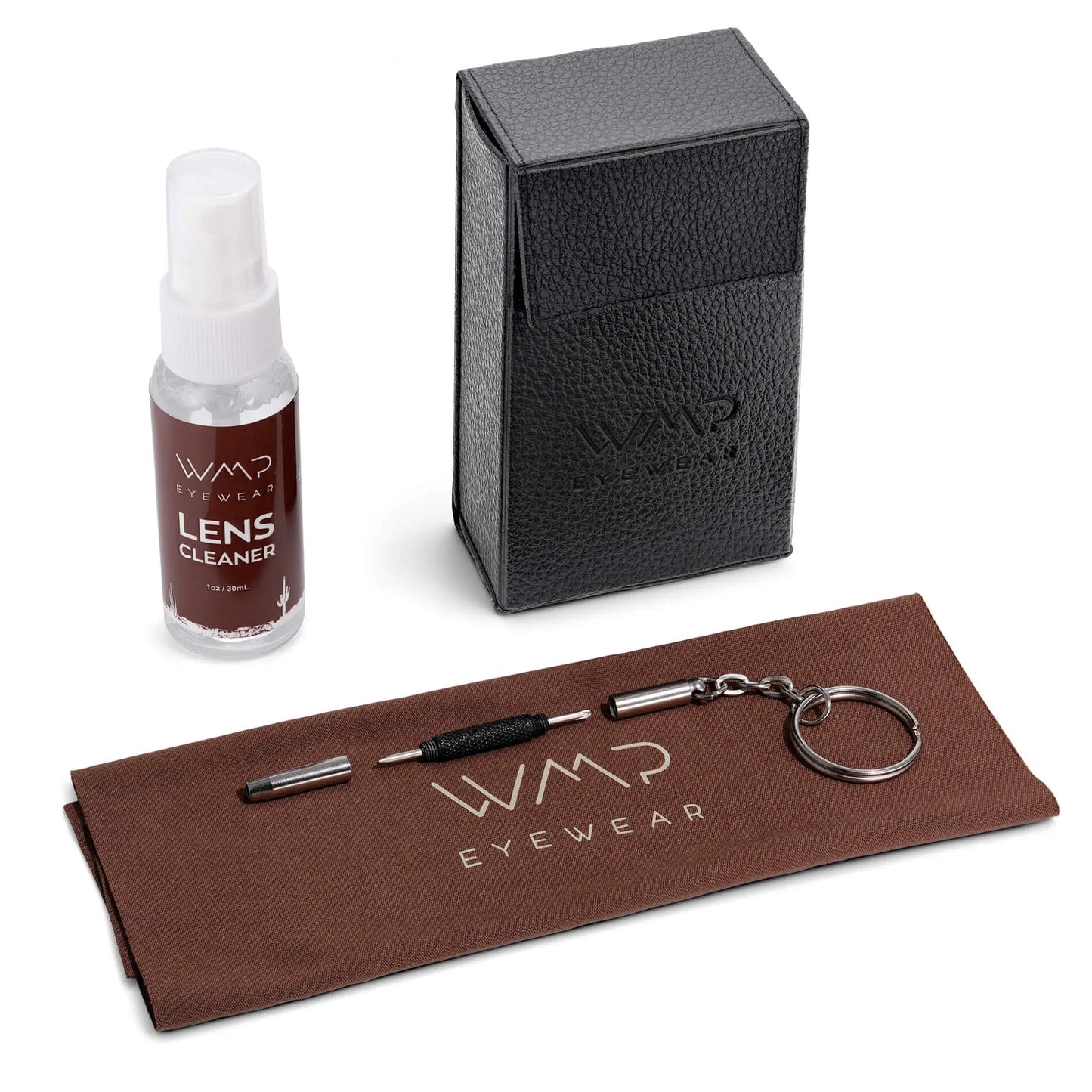 Black || 1 oz Premium Streak-Free Lens Cleaning Spray, Microfiber Cleaning Cloth and Repair Screwdriver