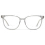 Clear || Women's Rectangular Prescription Glasses with a Clear Acetate Frame and Clear Lens