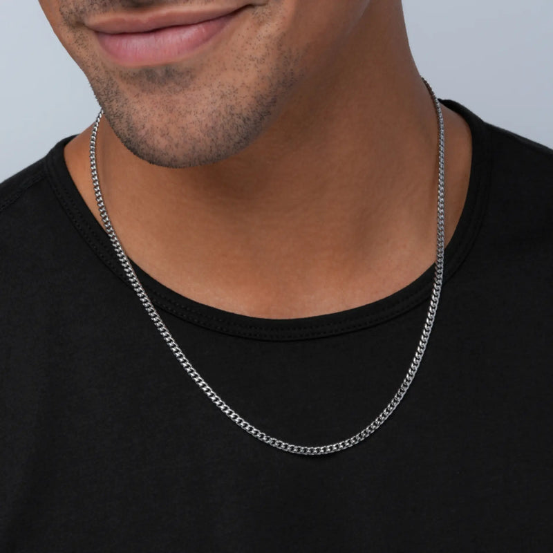 Lincoln Necklace - Silver / 22"