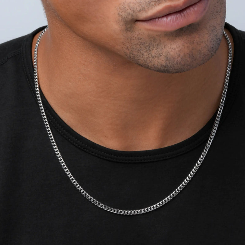 Lincoln Necklace - Silver / 22"