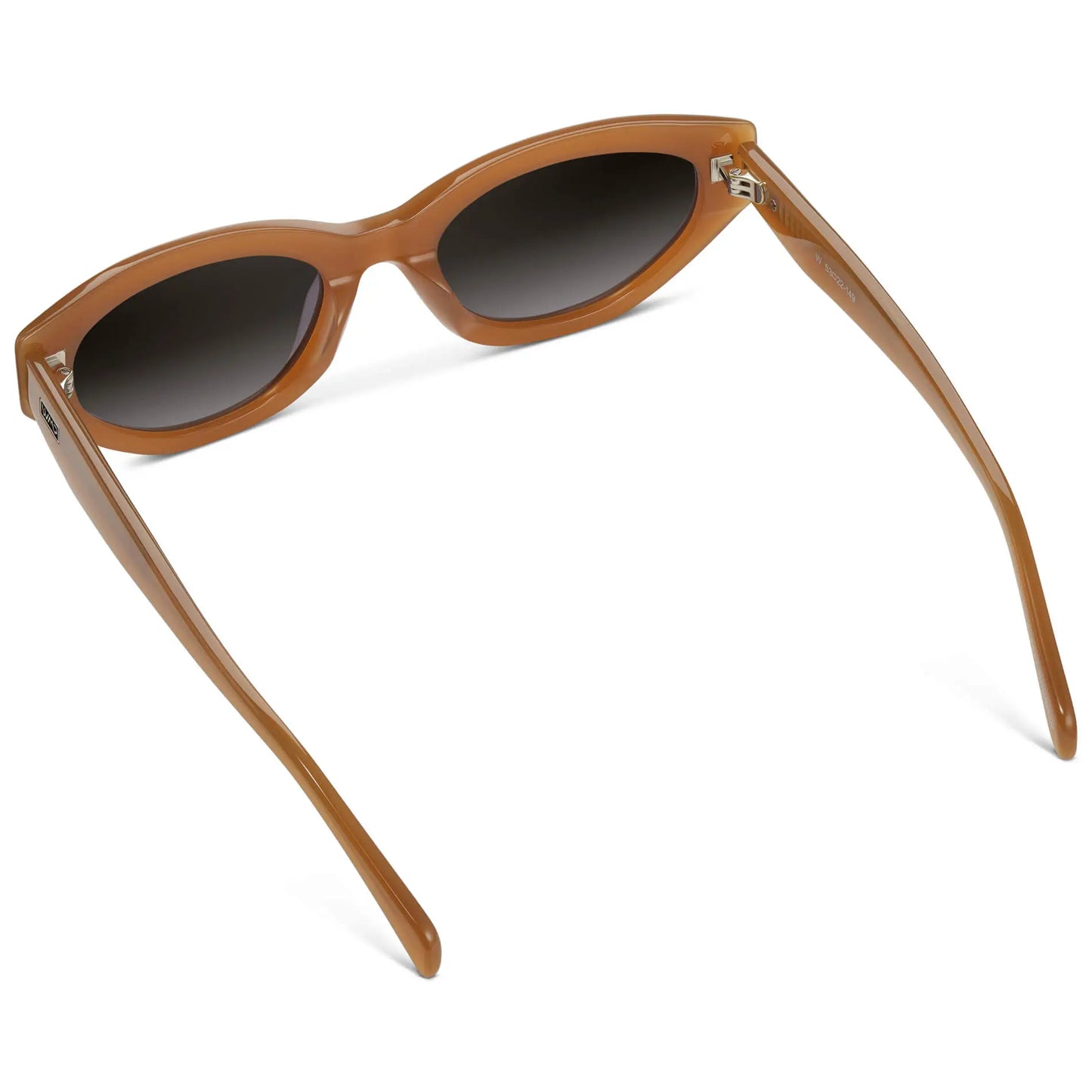 Toffee Brown / Oak Brown Gradient Lens || Women's Cat-Eye Polarized Sunglasses with Brown Acetate and TR90 frame and Brown Gradient Lens