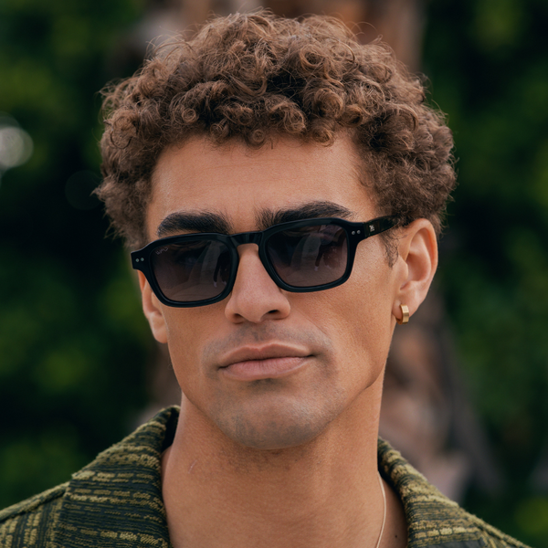 Morris | Polarized - Black / Oak Brown Gradient
