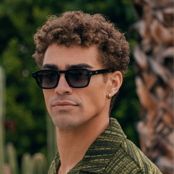 Morris | Polarized - Black / Oak Brown Gradient