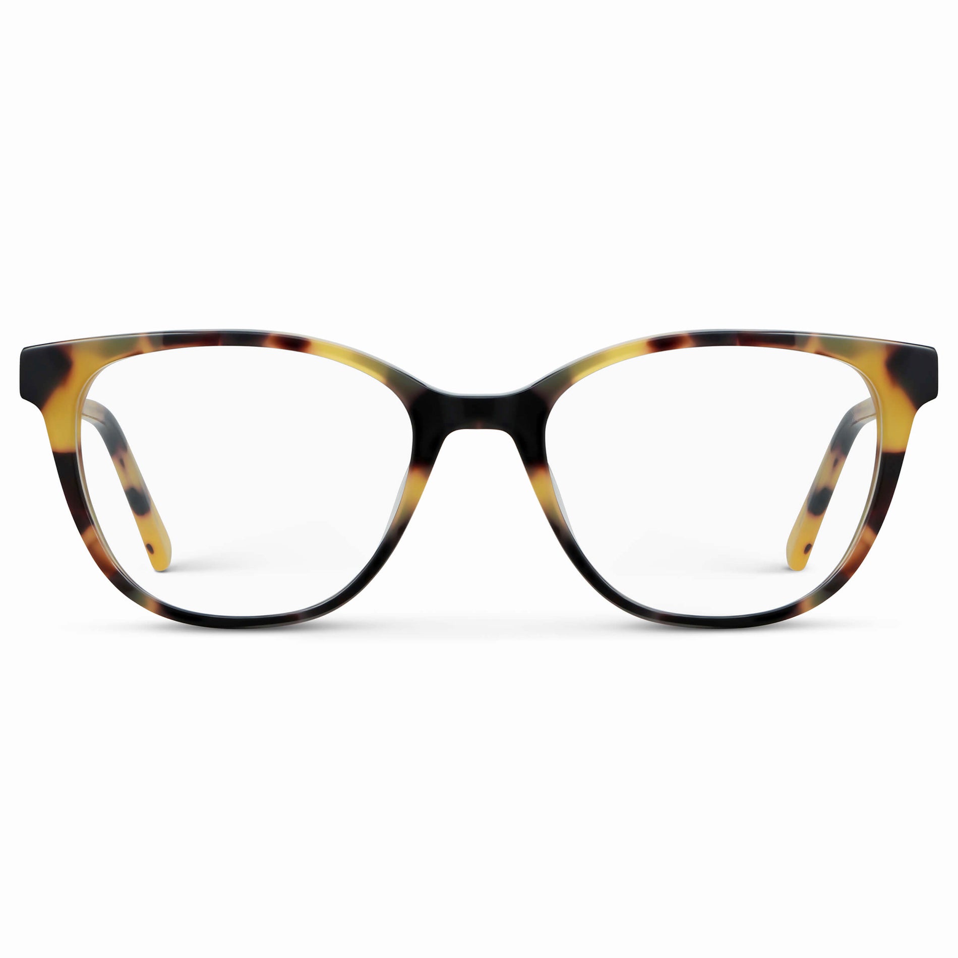 Dune Tortoise || Women's Cat-Eye Eyeglasses with Dune Tortoise Acetate Frame and Clear Prescription Lens