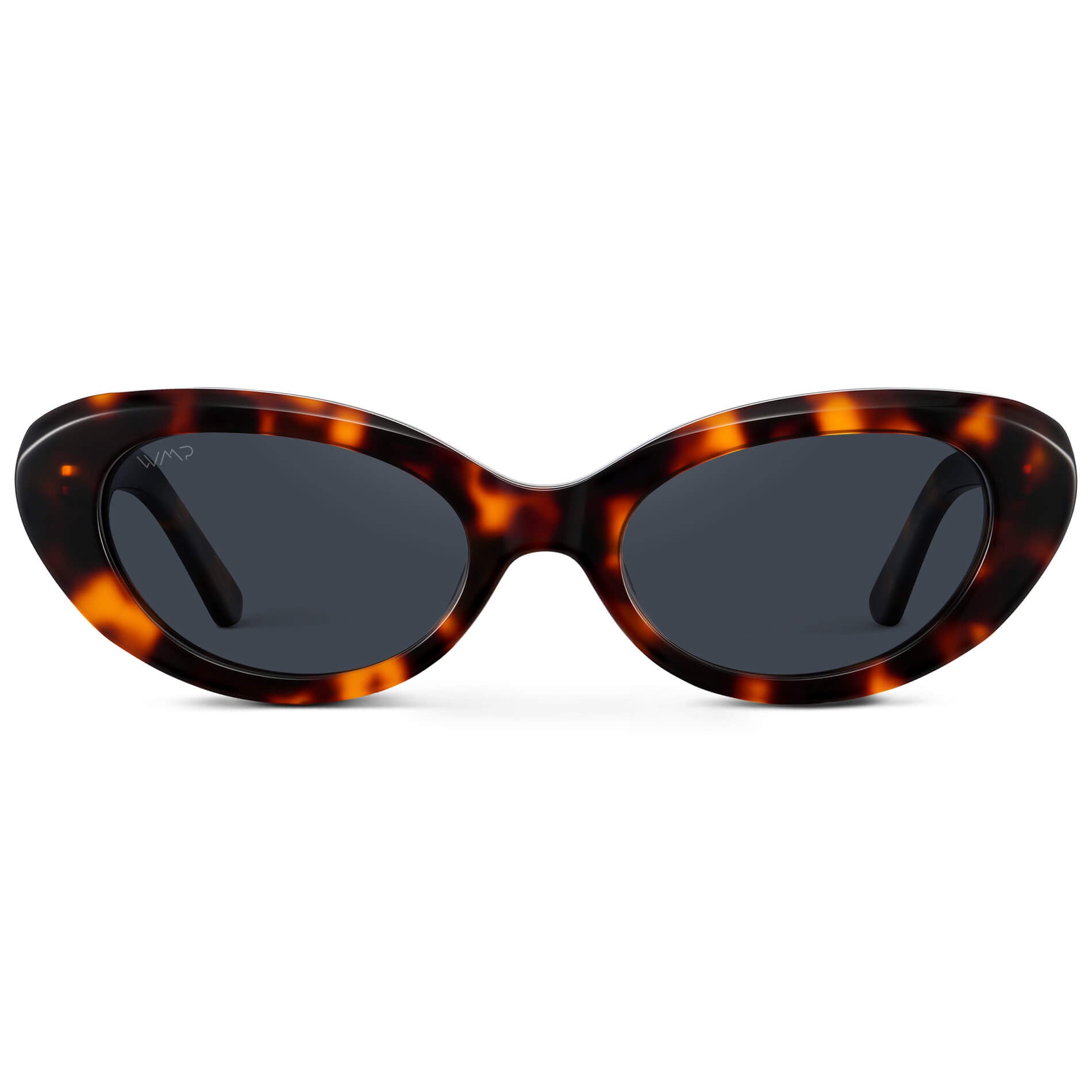 Brown Tortoise / Smoke Grey Lens || Women's polarized rounded cat-eye sunglasses with Brown Tortoise Acetate Frame and Smoke Grey Lens