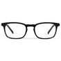 Black || Women's Rectangular Prescription Glasses with a Black Acetate Frame and Clear Lens