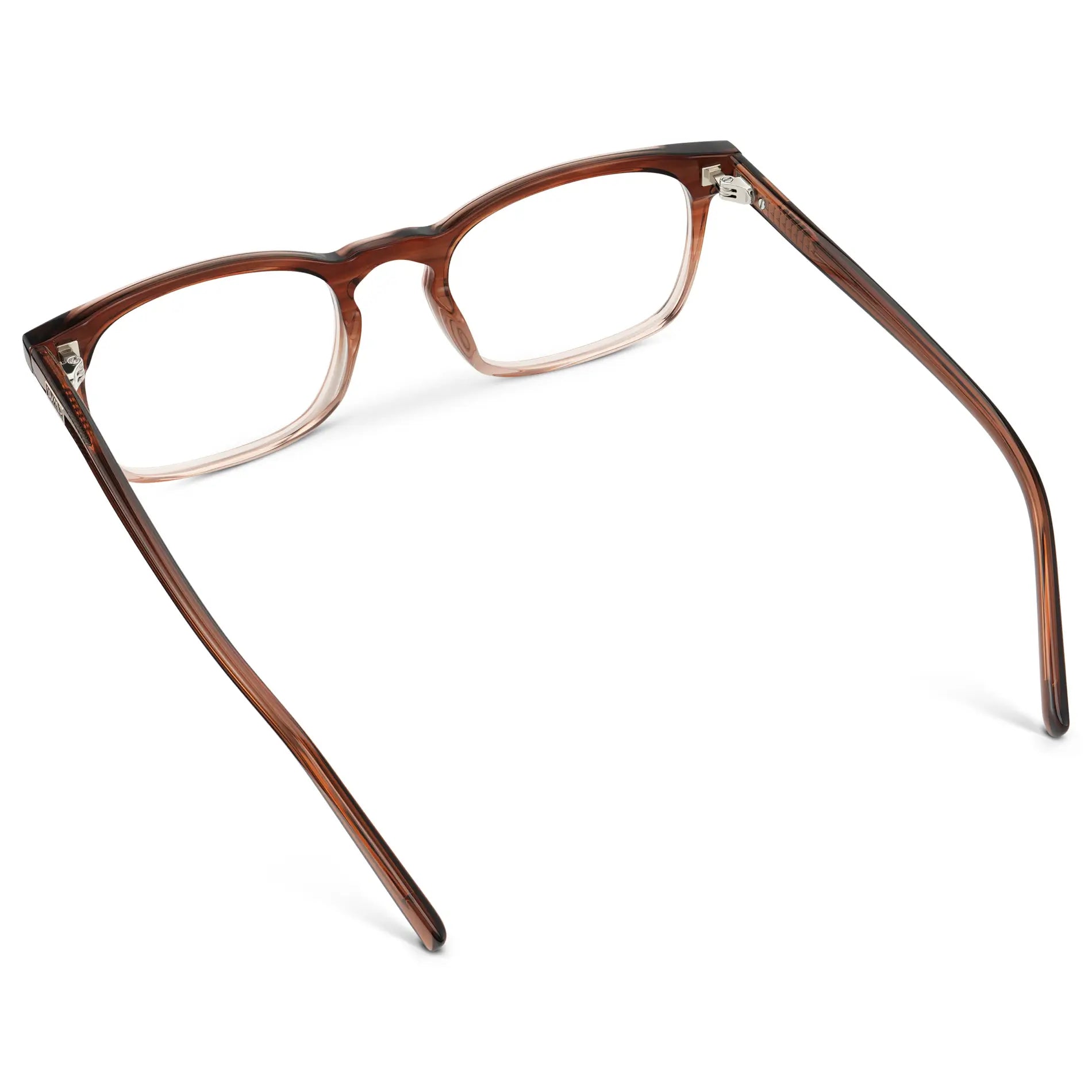 Acacia Brown || Women's Rectangular Blue Light Blocking Glasses with a Acacia Brown Acetate Frame and Clear Lens