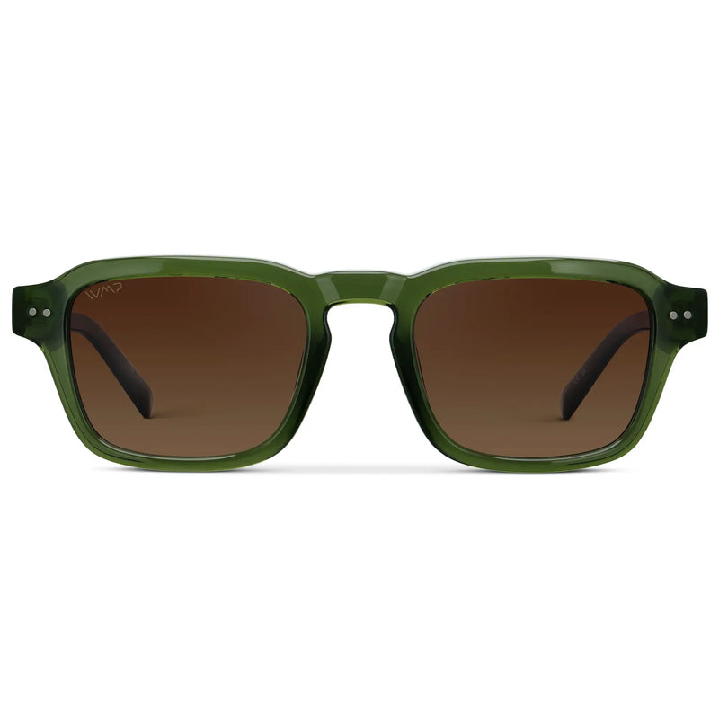Morris | Polarized - Jade Green / Brown Gold Gradient Lens