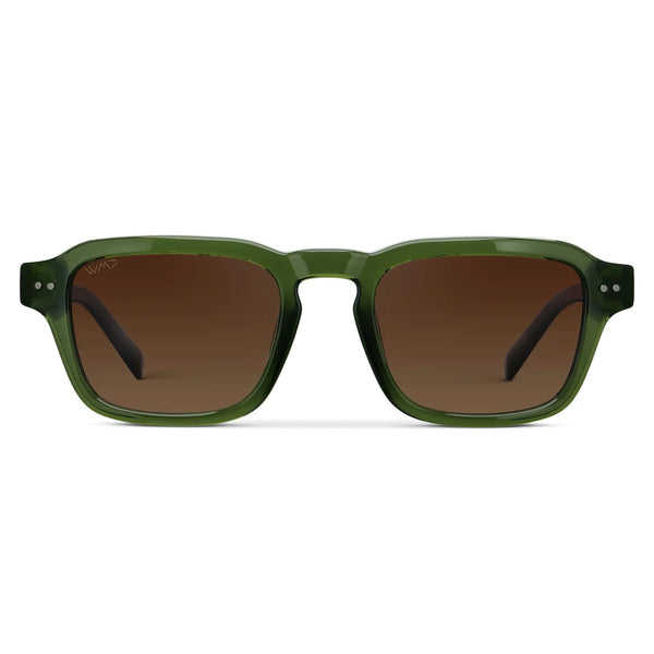 Morris | Polarized - Jade Green / Brown Gold Gradient Lens