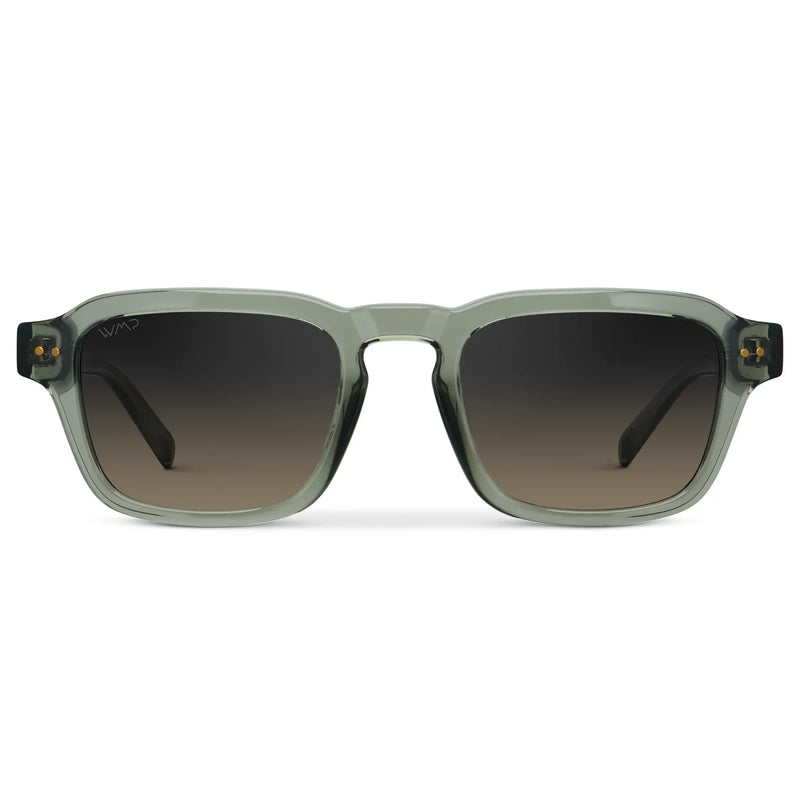 Morris | Polarized - Sage Green / Grey Brown Gradient Lens