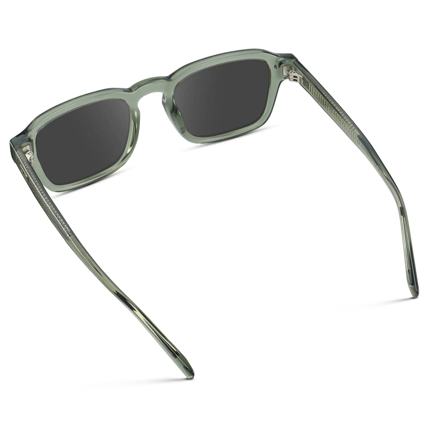 Sage Green / Grey || Men's Rectangular Prescription Sunglasses with Sage Green Acetate Frame and Grey Prescription Lens