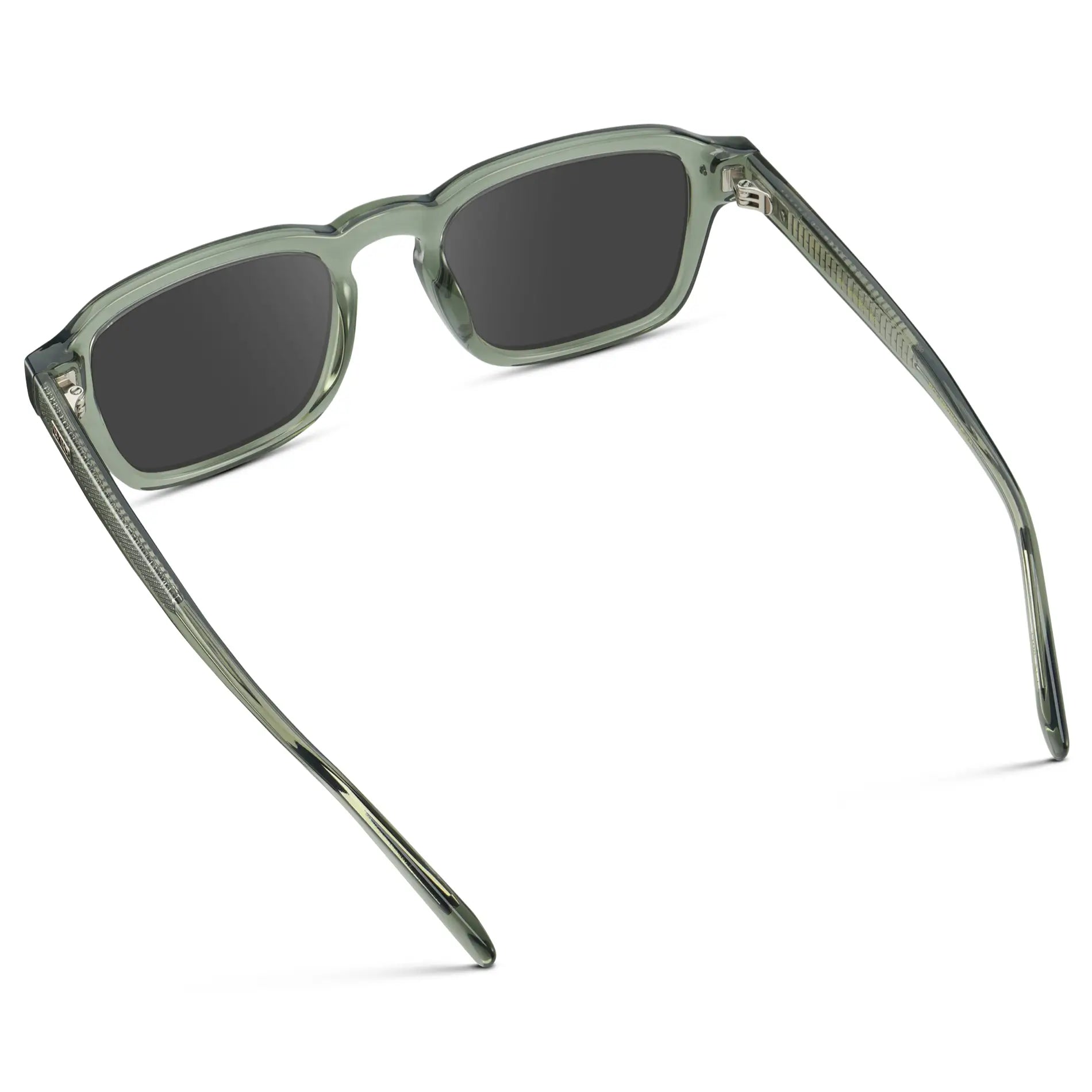 Sage Green / Grey || Men's Rectangular Prescription Sunglasses with Sage Green Acetate Frame and Grey Prescription Lens