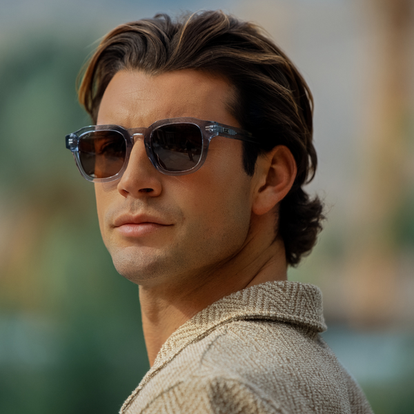 Nelson | Polarized - Denim Blue / Brown Lens
