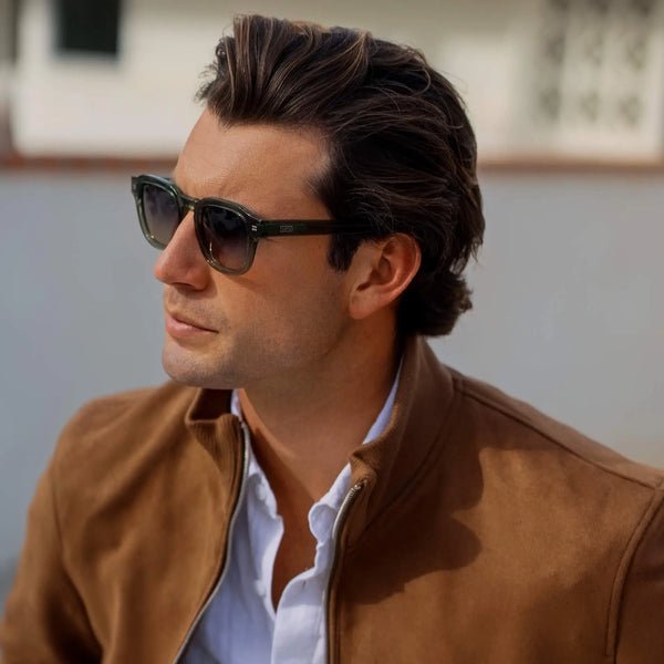 Nelson | Polarized - Crystal Agave Green / Grey Brown Gradient Lens