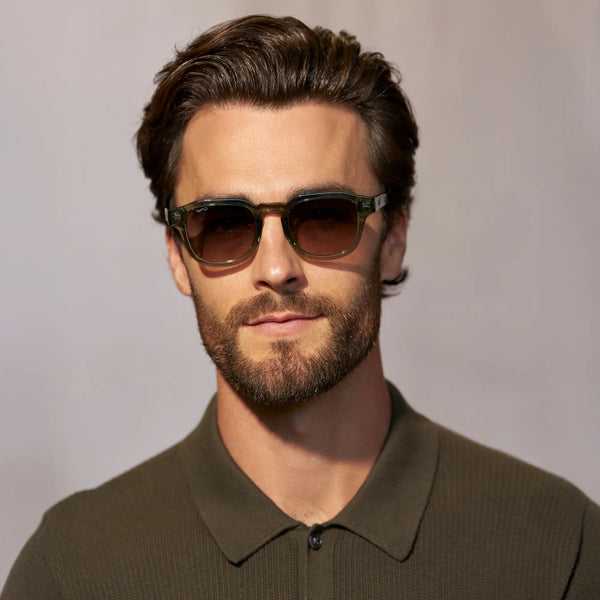 Nelson | Polarized - Crystal Agave Green / Grey Brown Gradient Lens